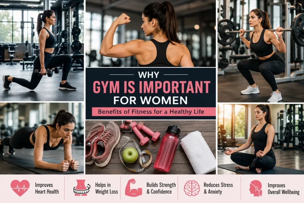 Fitness benefits for women in gym